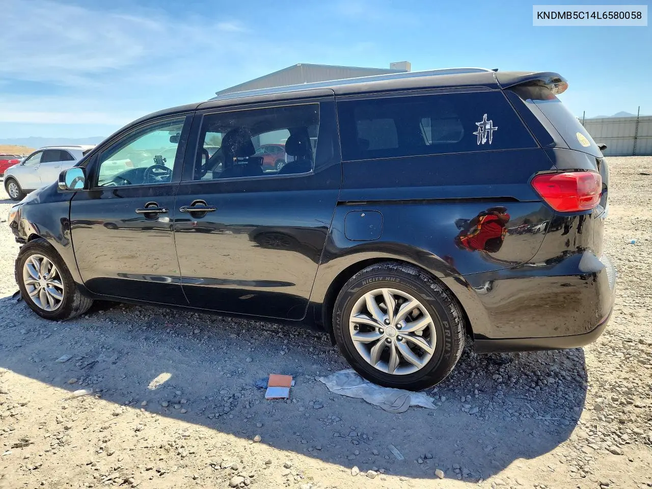 2020 Kia Sedona Ex VIN: KNDMB5C14L6580058 Lot: 58074546