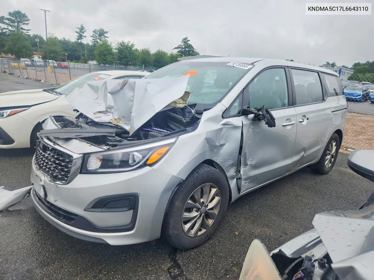 2020 Kia Sedona L VIN: KNDMA5C17L6643110 Lot: 58758066