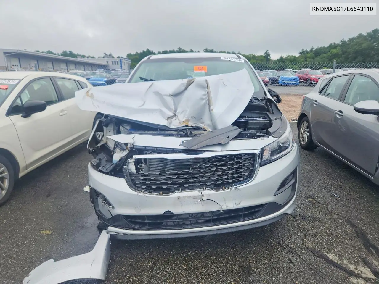 2020 Kia Sedona L VIN: KNDMA5C17L6643110 Lot: 58758066