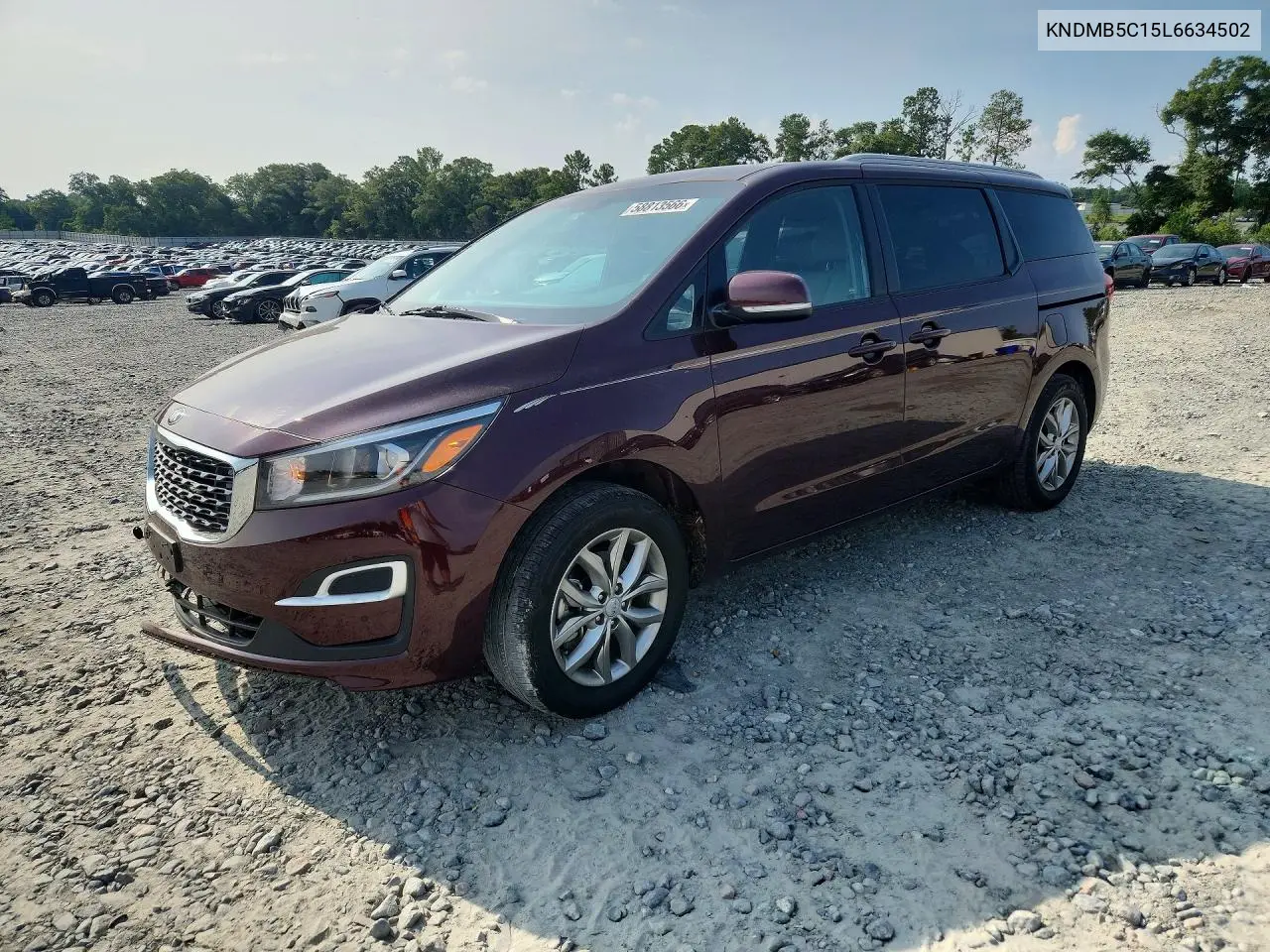 2020 Kia Sedona Ex VIN: KNDMB5C15L6634502 Lot: 58813566