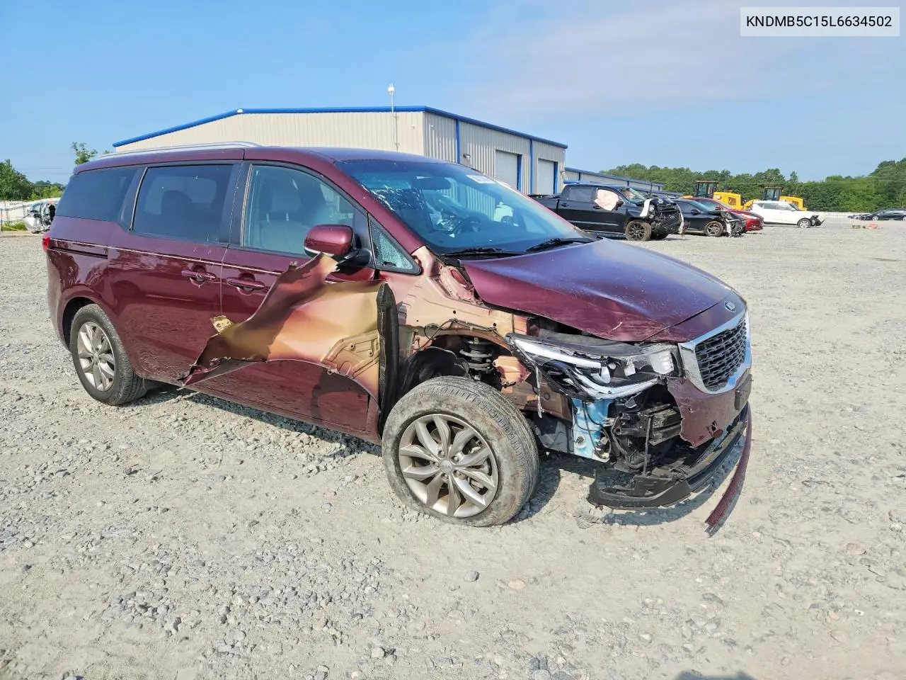 2020 Kia Sedona Ex VIN: KNDMB5C15L6634502 Lot: 58813566