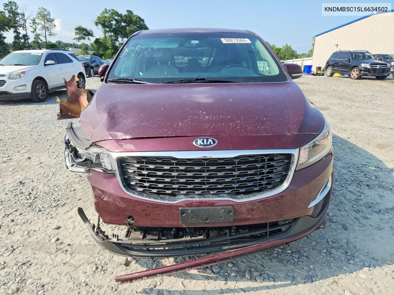 2020 Kia Sedona Ex VIN: KNDMB5C15L6634502 Lot: 58813566