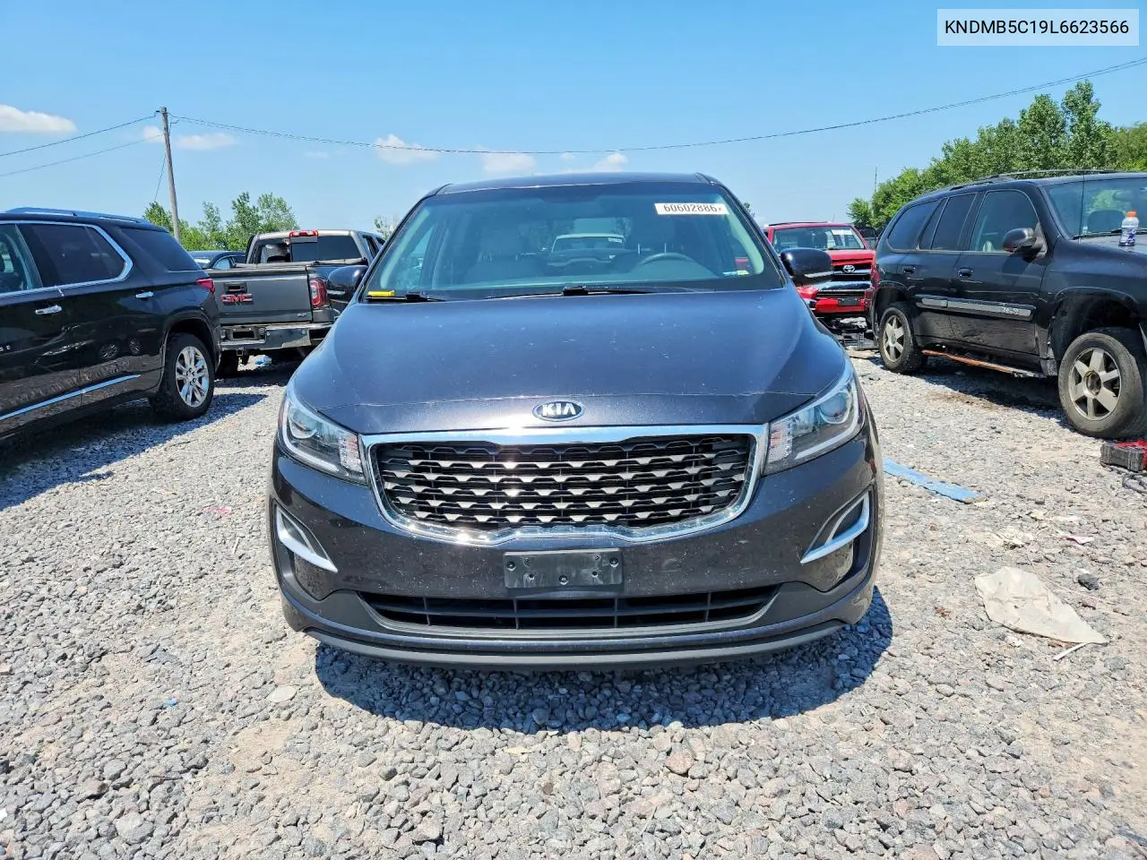 2020 Kia Sedona Lx VIN: KNDMB5C19L6623566 Lot: 60602886