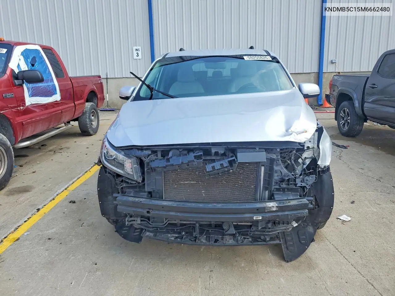 2021 Kia Sedona Lx VIN: KNDMB5C15M6662480 Lot: 59255826