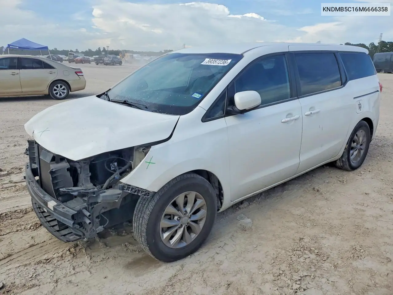 2021 Kia Sedona Lx VIN: KNDMB5C16M6666358 Lot: 59357236