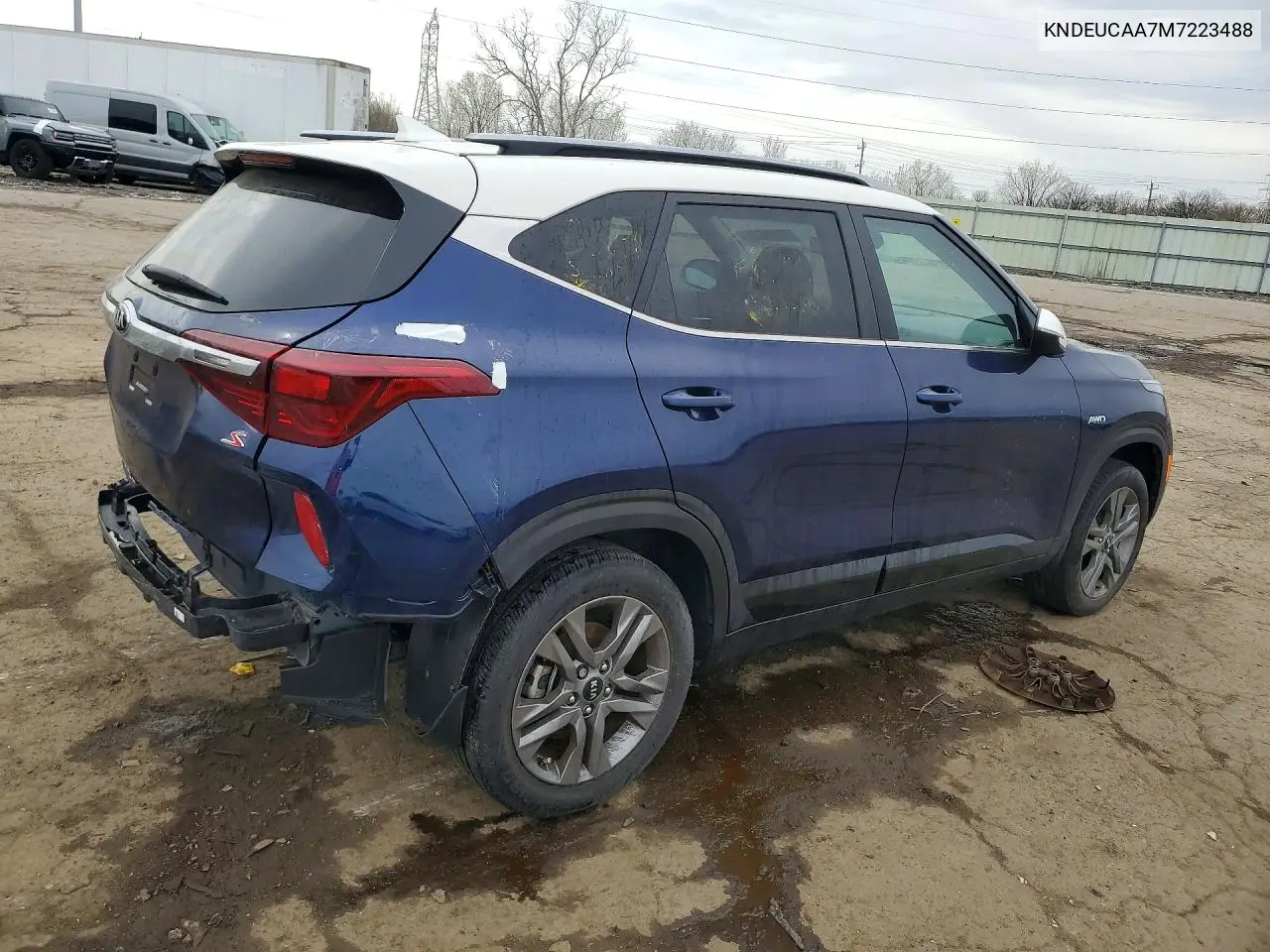 2021 Kia Seltos S VIN: KNDEUCAA7M7223488 Lot: 41644186