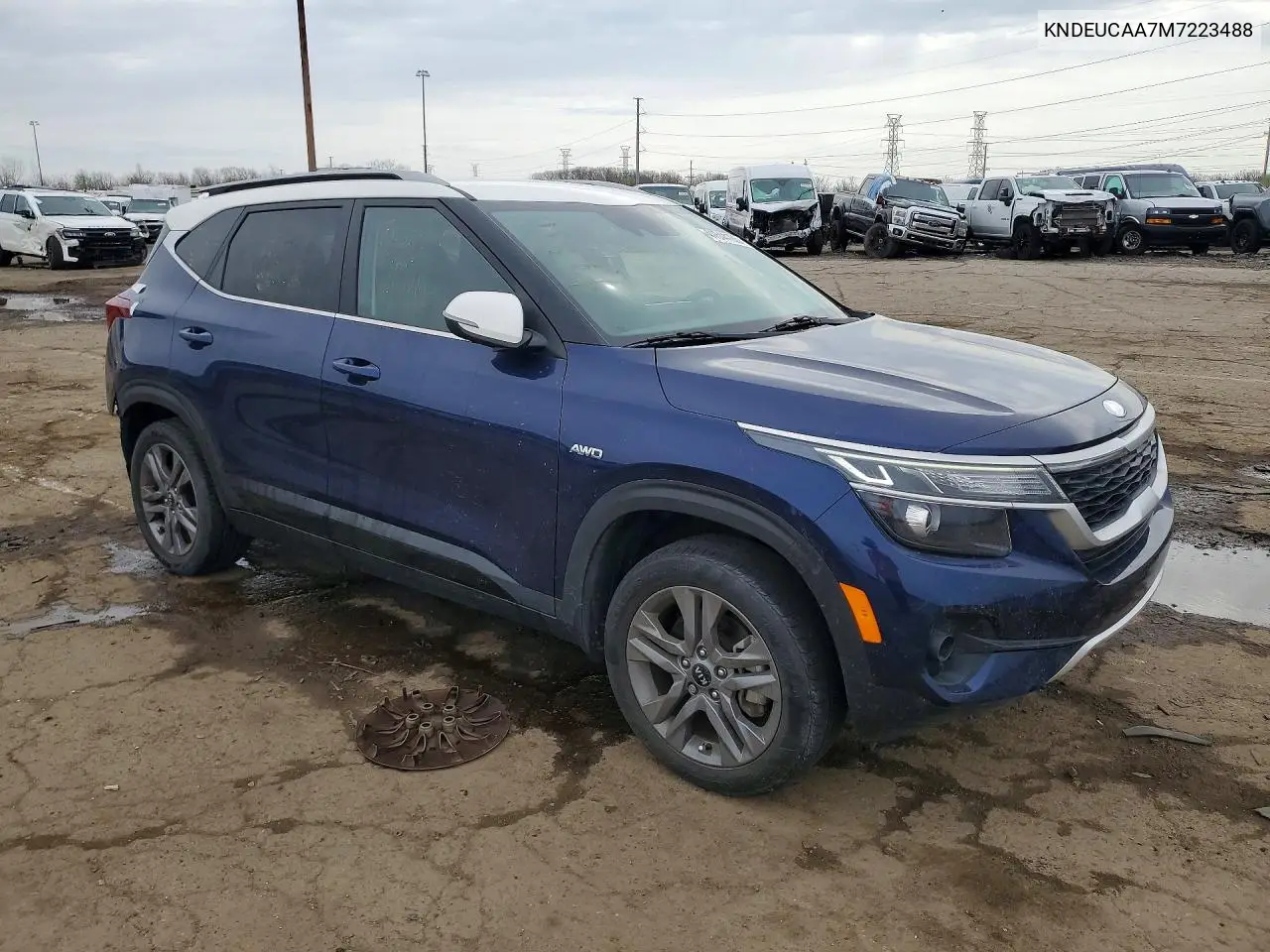 2021 Kia Seltos S VIN: KNDEUCAA7M7223488 Lot: 41644186