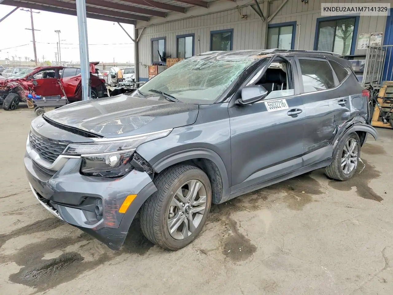 2021 Kia Seltos S VIN: KNDEU2AA1M7141329 Lot: 55032216