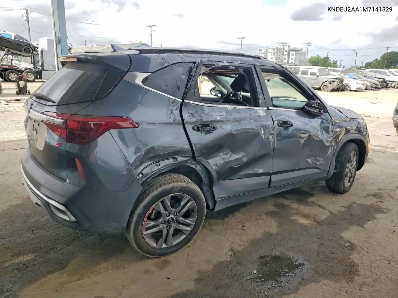 2021 Kia Seltos S VIN: KNDEU2AA1M7141329 Lot: 55032216