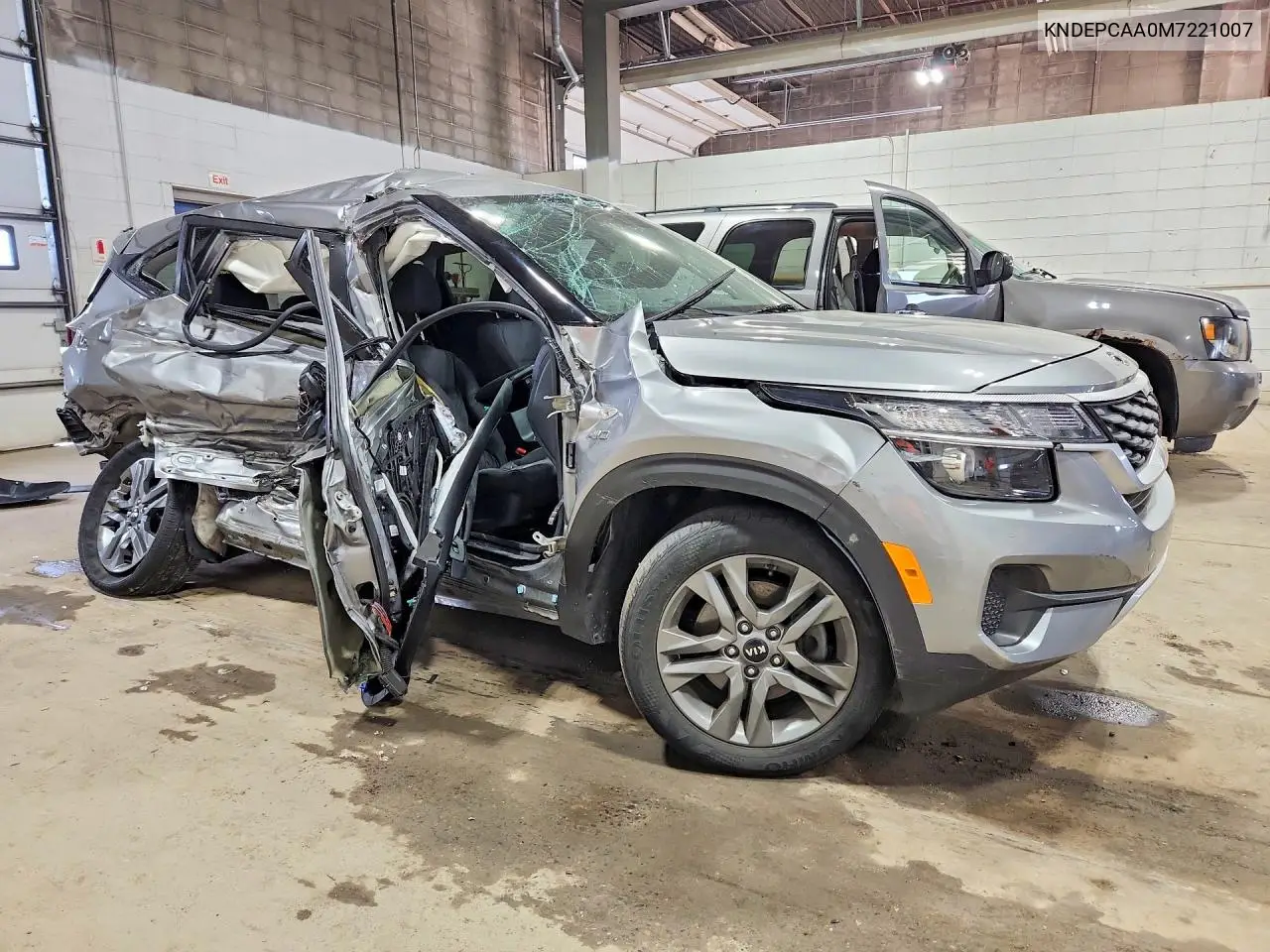 2021 Kia Seltos Lx VIN: KNDEPCAA0M7221007 Lot: 55433106