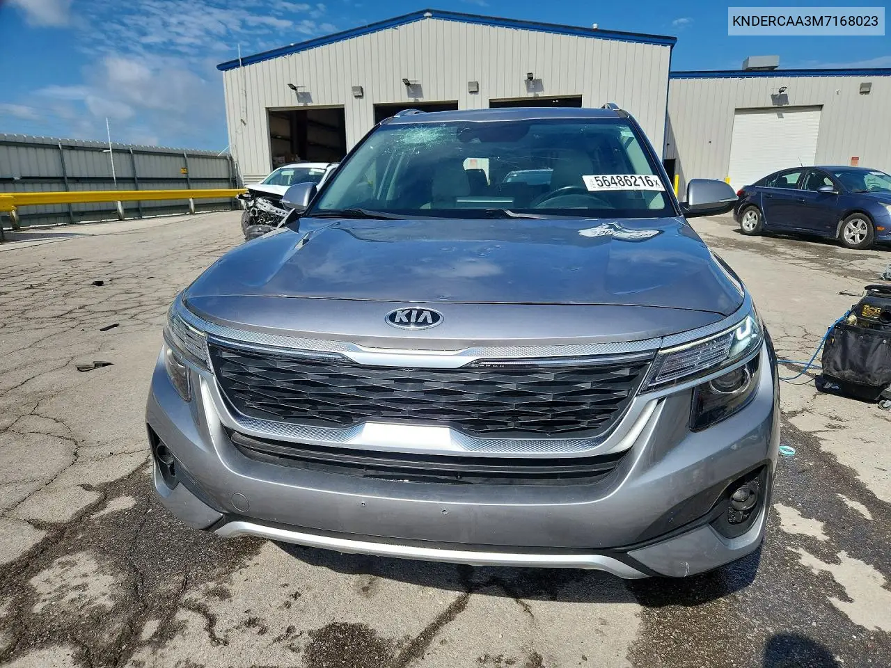 2021 Kia Seltos Ex VIN: KNDERCAA3M7168023 Lot: 56486216