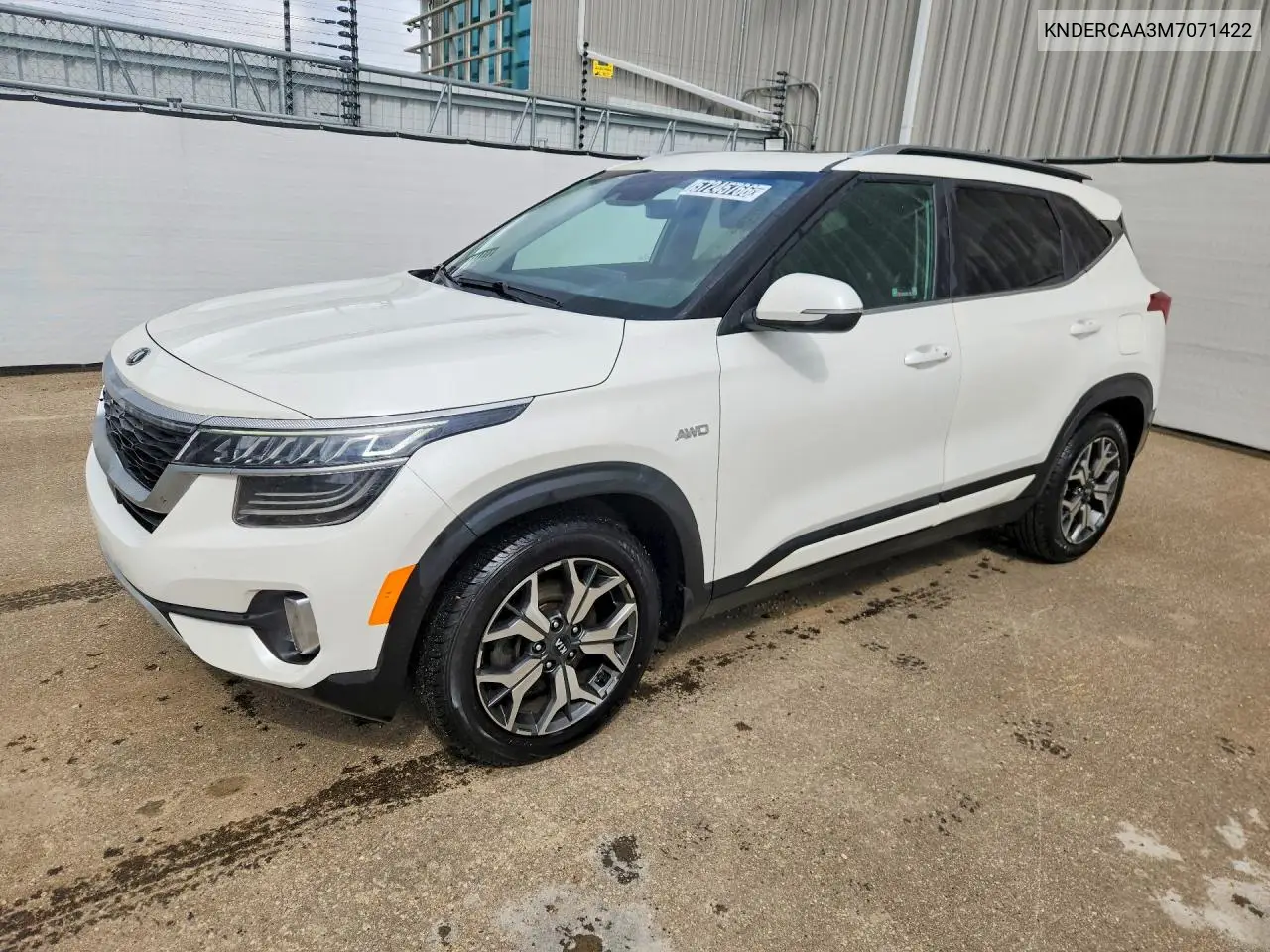 2021 Kia Seltos Ex VIN: KNDERCAA3M7071422 Lot: 57245766