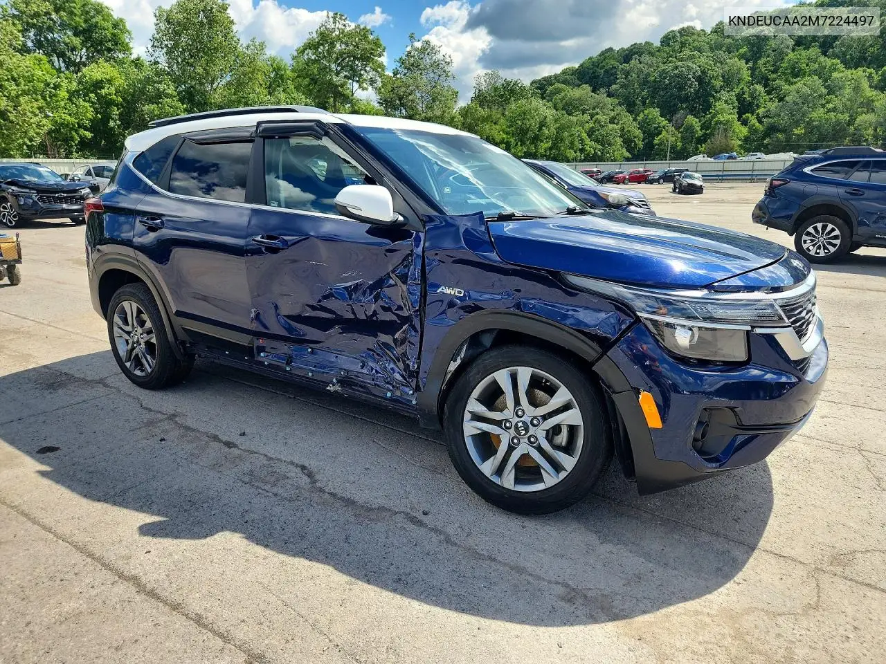 2021 Kia Seltos S VIN: KNDEUCAA2M7224497 Lot: 57556646