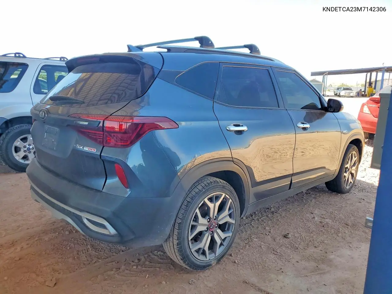 2021 Kia Seltos Sx VIN: KNDETCA23M7142306 Lot: 58246086