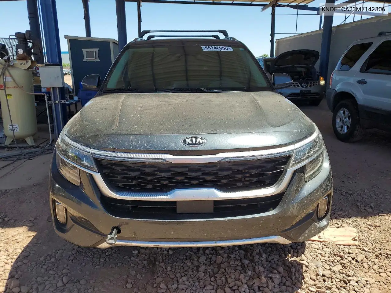 2021 Kia Seltos Sx VIN: KNDETCA23M7142306 Lot: 58246086