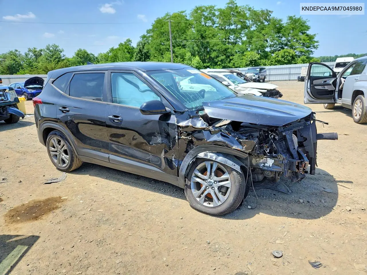 2021 Kia Seltos Lx VIN: KNDEPCAA9M7045980 Lot: 59185106