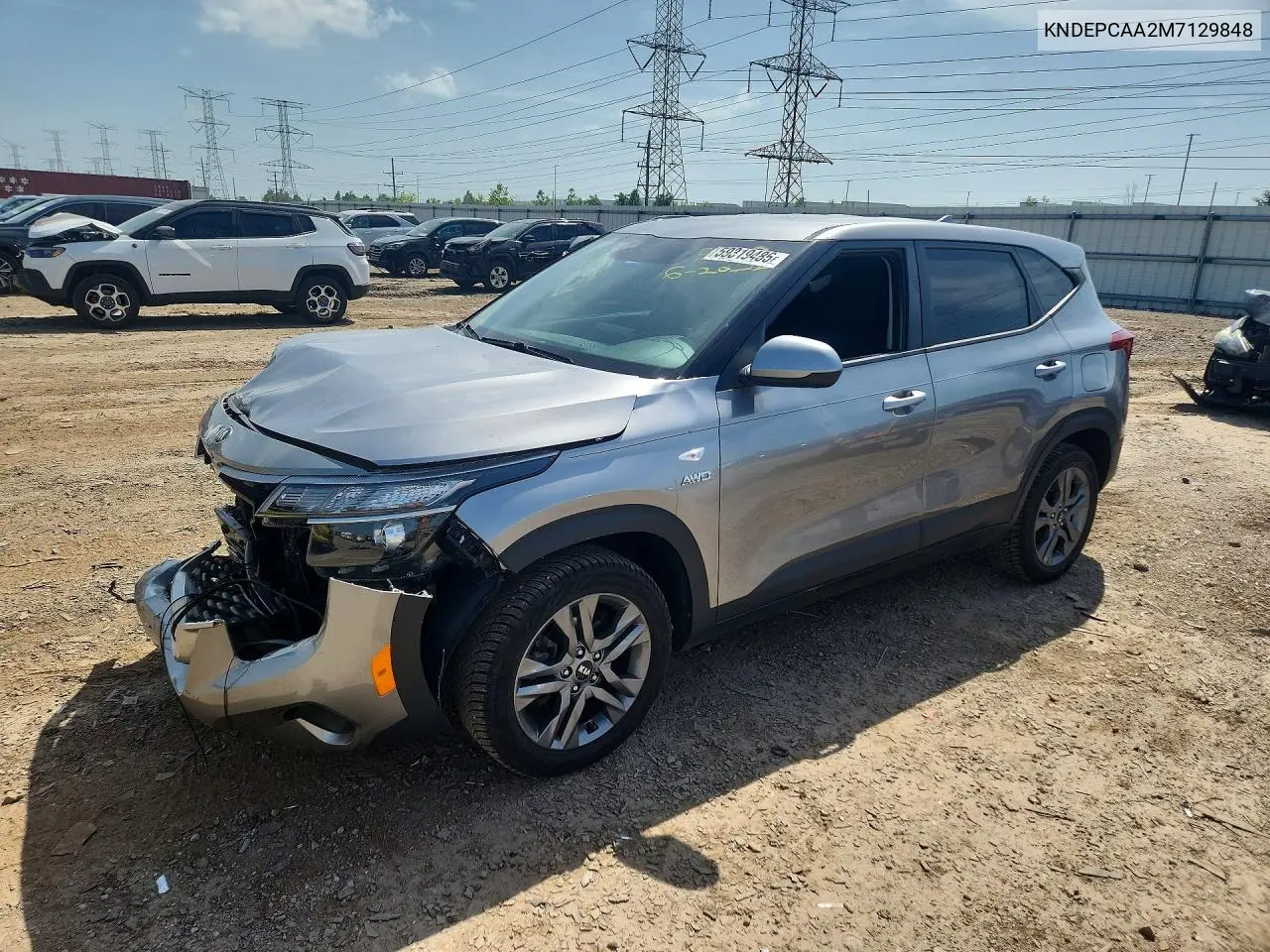 2021 Kia Seltos Lx VIN: KNDEPCAA2M7129848 Lot: 59319486