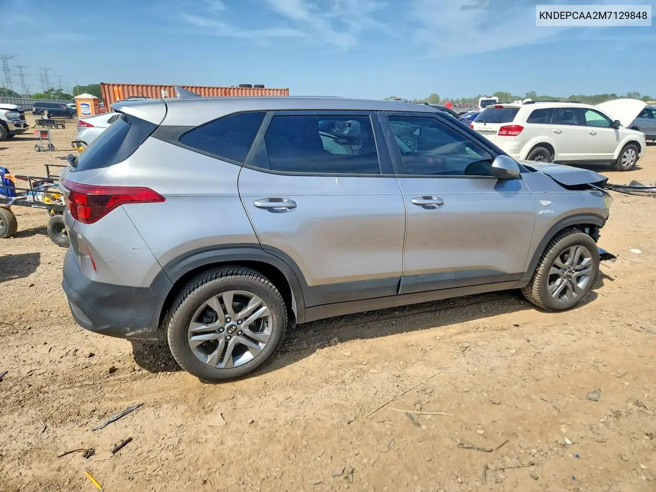 2021 Kia Seltos Lx VIN: KNDEPCAA2M7129848 Lot: 59319486