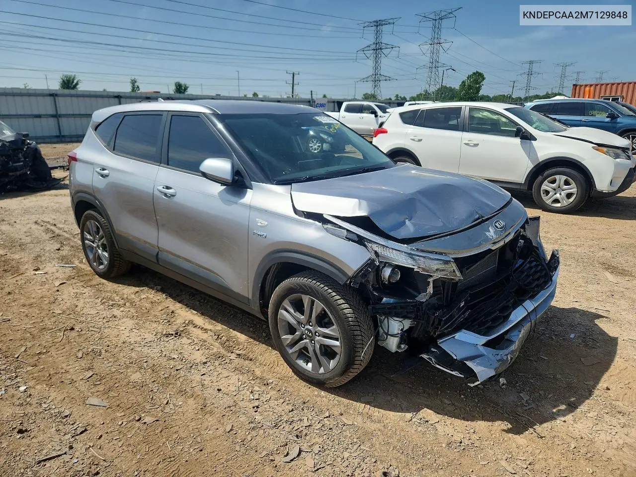 2021 Kia Seltos Lx VIN: KNDEPCAA2M7129848 Lot: 59319486