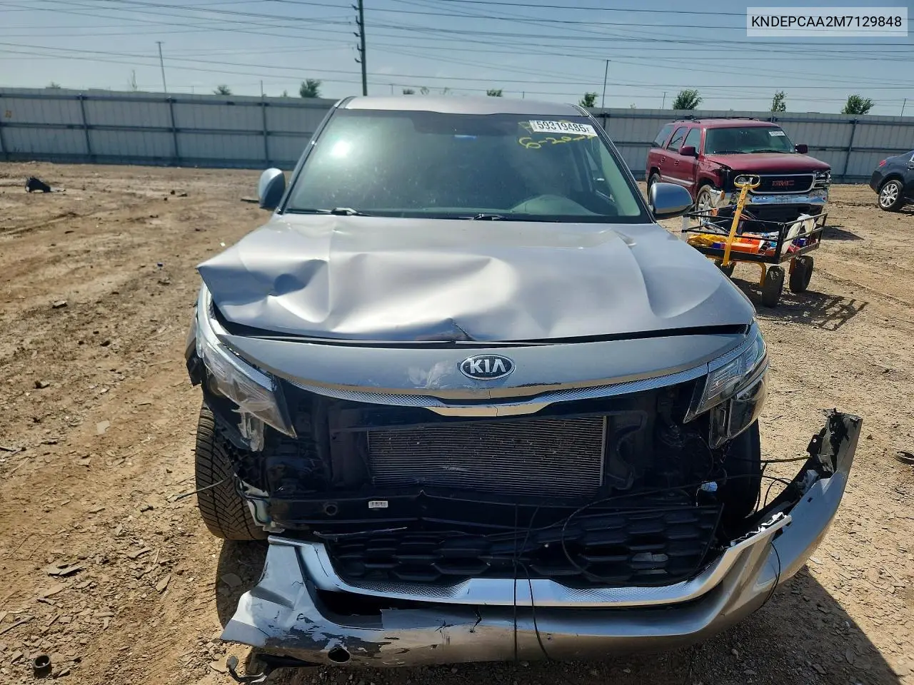 2021 Kia Seltos Lx VIN: KNDEPCAA2M7129848 Lot: 59319486