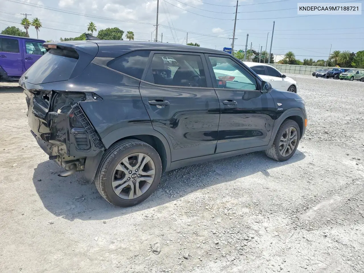 2021 Kia Seltos Lx VIN: KNDEPCAA9M7188721 Lot: 60438326