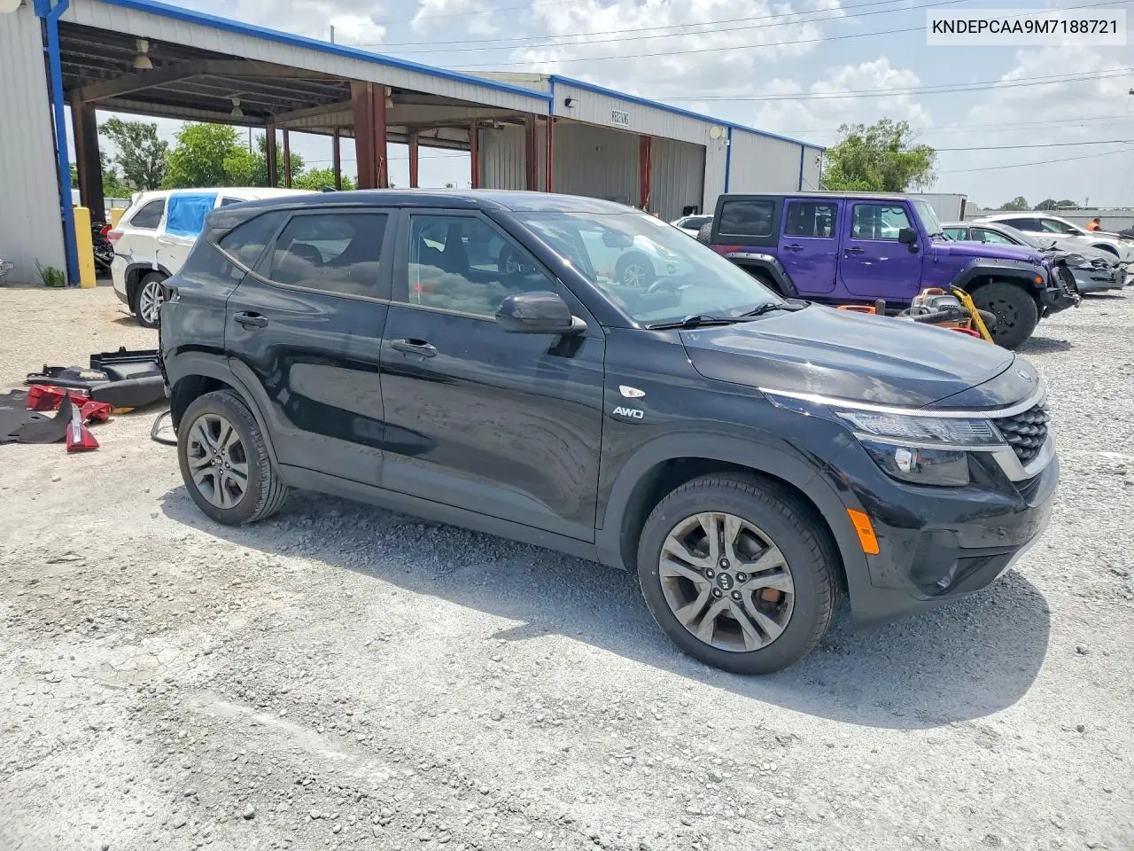 2021 Kia Seltos Lx VIN: KNDEPCAA9M7188721 Lot: 60438326
