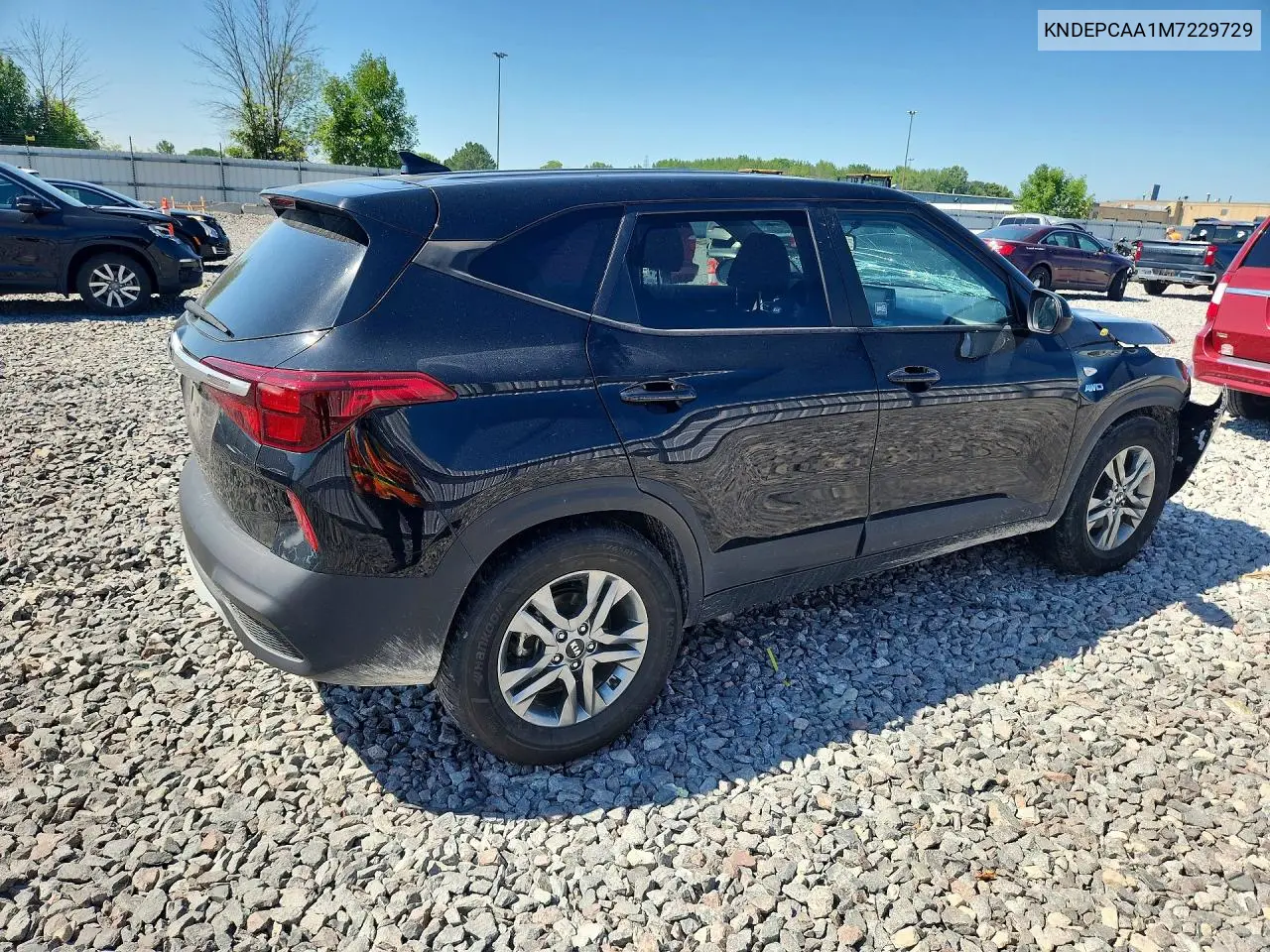 2021 Kia Seltos Lx VIN: KNDEPCAA1M7229729 Lot: 60606526