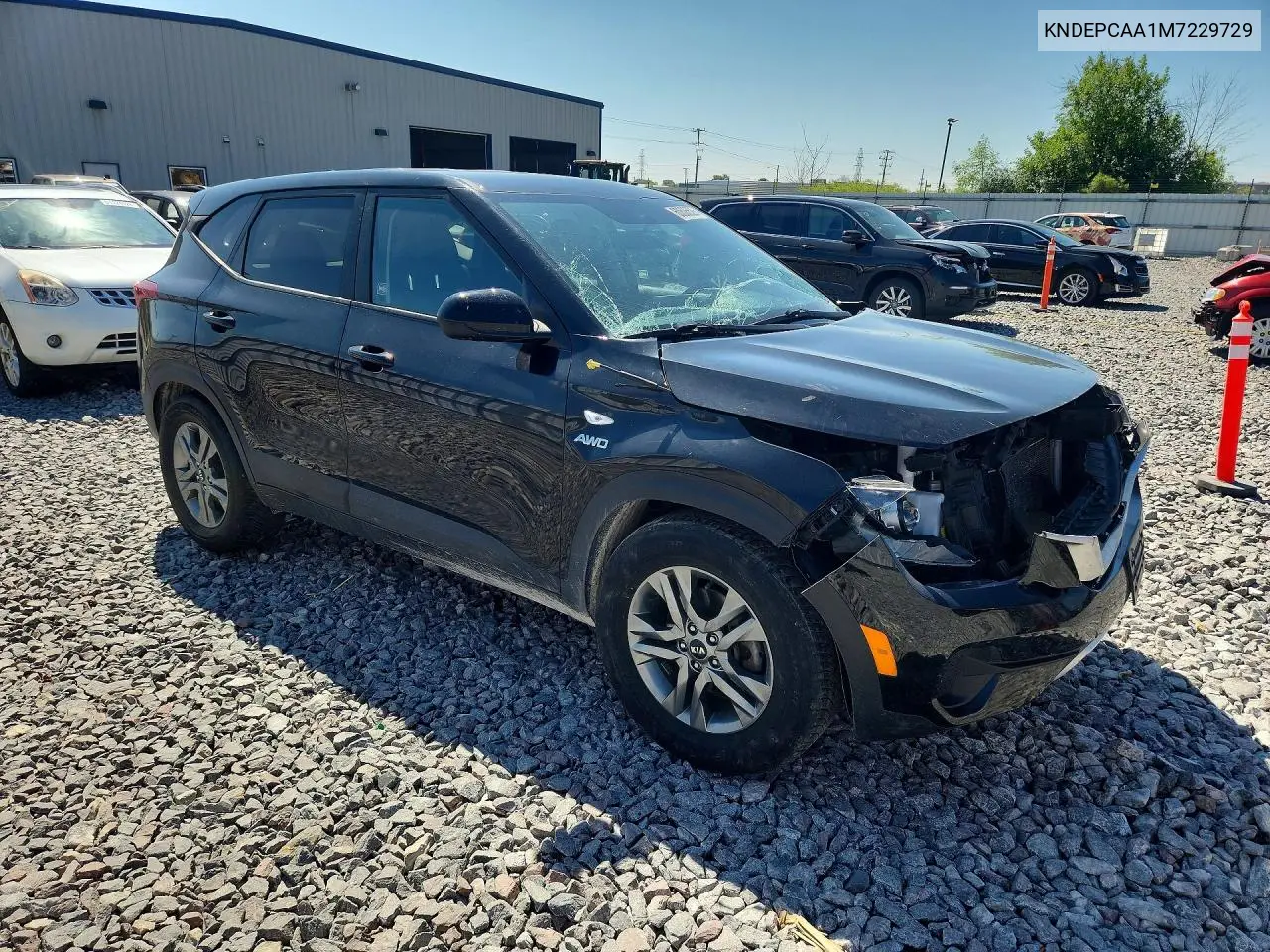 2021 Kia Seltos Lx VIN: KNDEPCAA1M7229729 Lot: 60606526