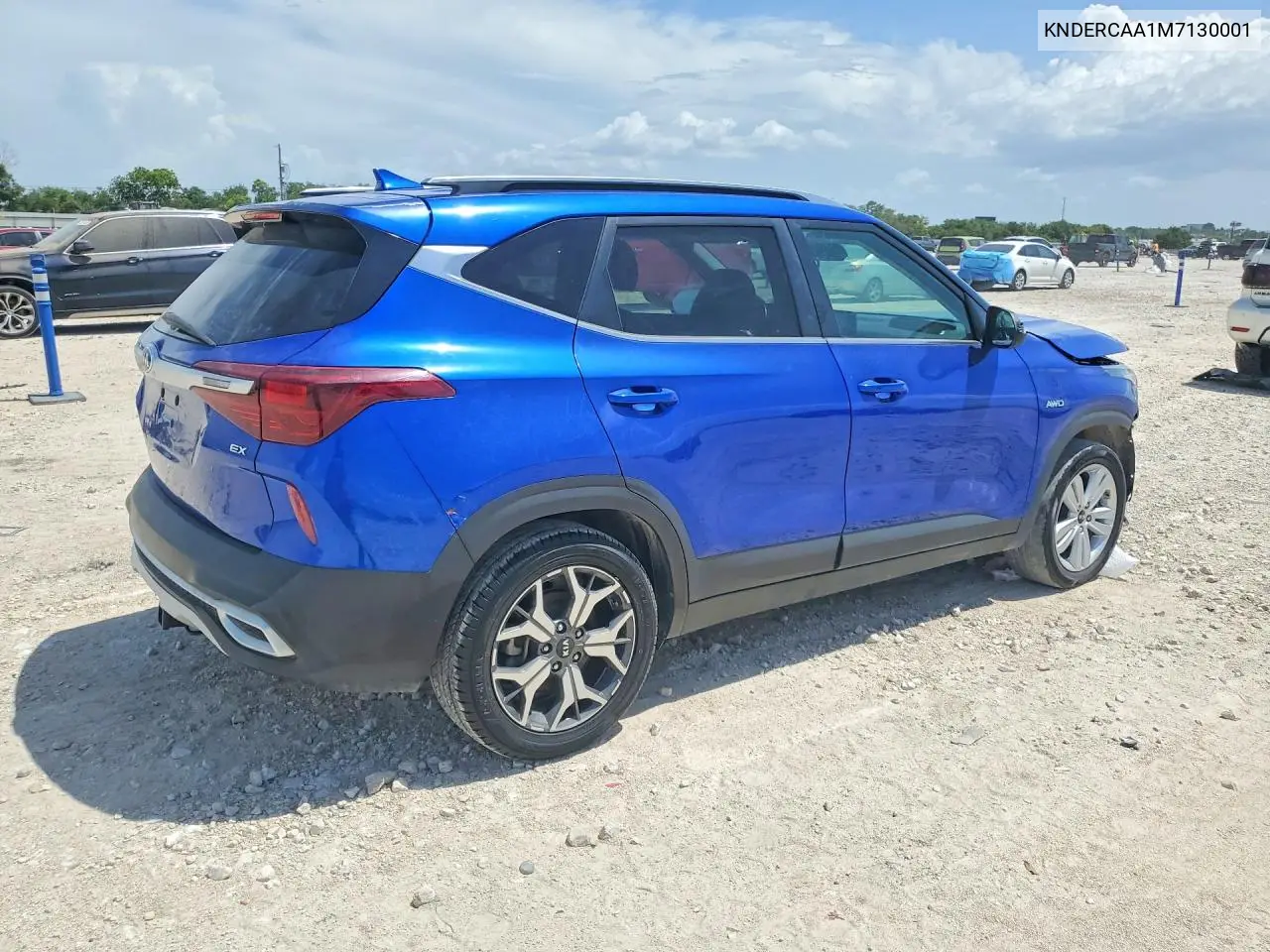 2021 Kia Seltos Ex VIN: KNDERCAA1M7130001 Lot: 60638126