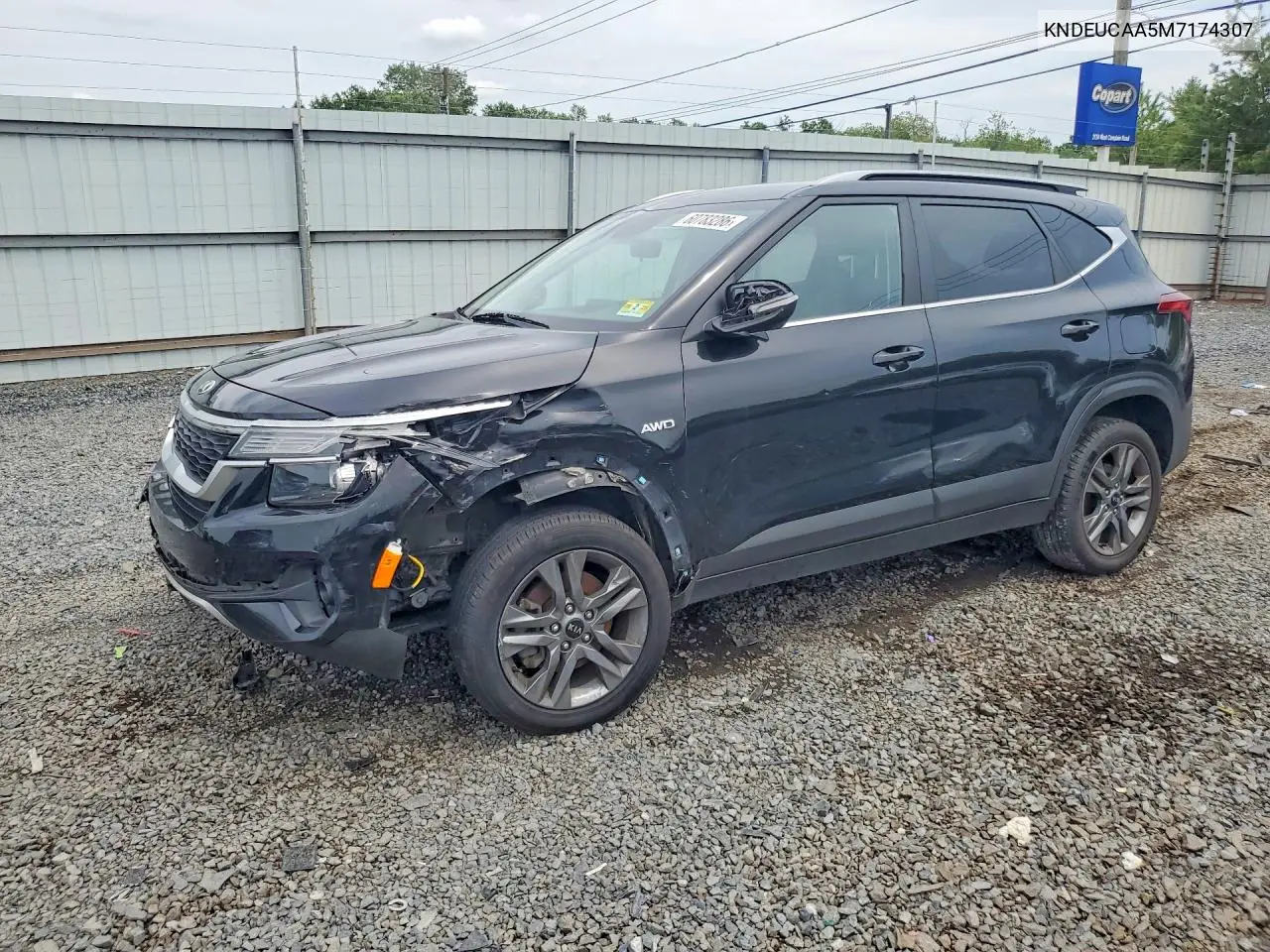 2021 Kia Seltos S VIN: KNDEUCAA5M7174307 Lot: 60783286