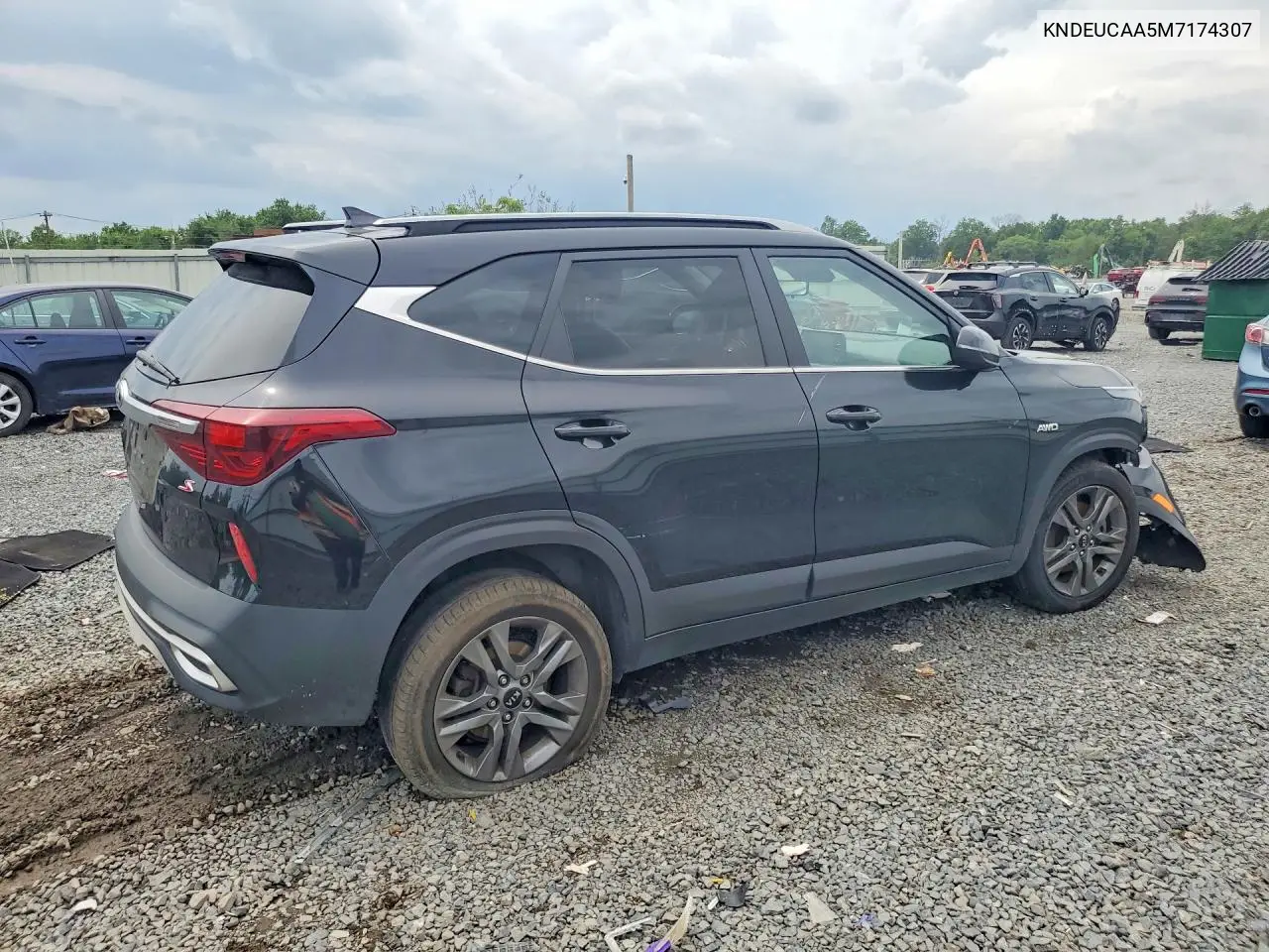 2021 Kia Seltos S VIN: KNDEUCAA5M7174307 Lot: 60783286