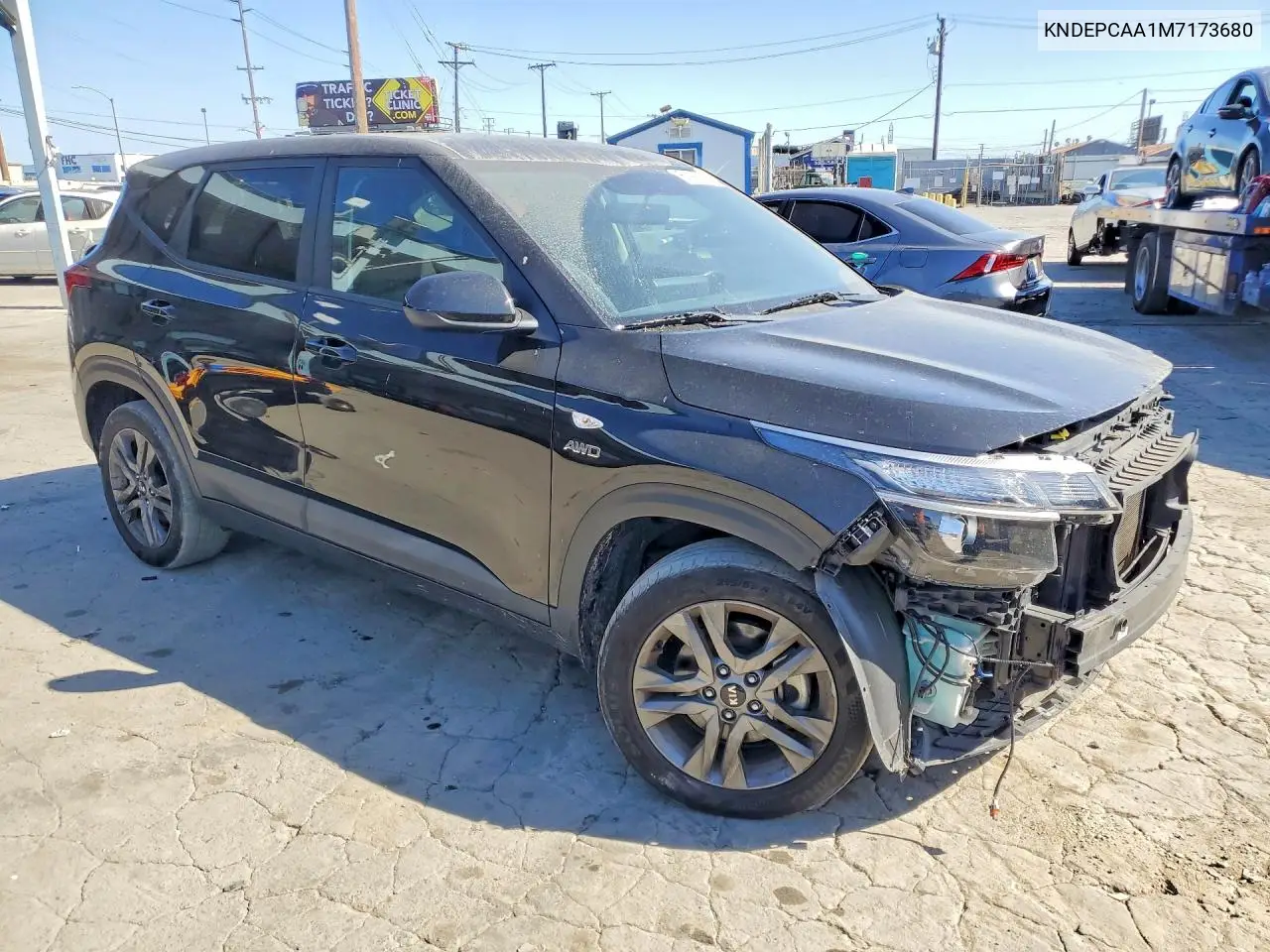 2021 Kia Seltos Lx VIN: KNDEPCAA1M7173680 Lot: 60995996