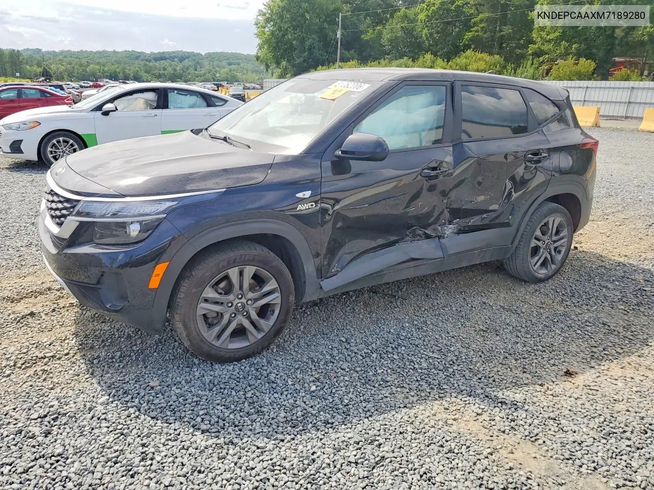 2021 Kia Seltos Lx VIN: KNDEPCAAXM7189280 Lot: 61062006