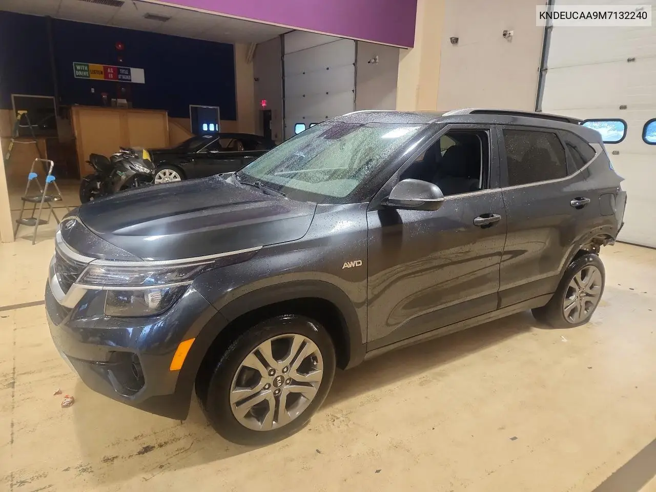 2021 Kia Seltos S VIN: KNDEUCAA9M7132240 Lot: 61784286