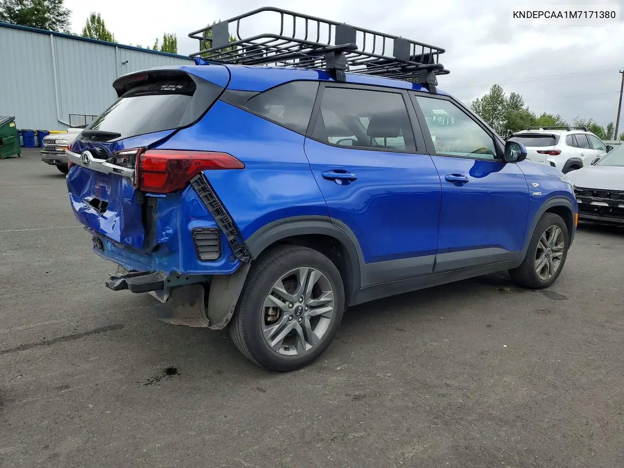 2021 Kia Seltos Lx VIN: KNDEPCAA1M7171380 Lot: 76296675
