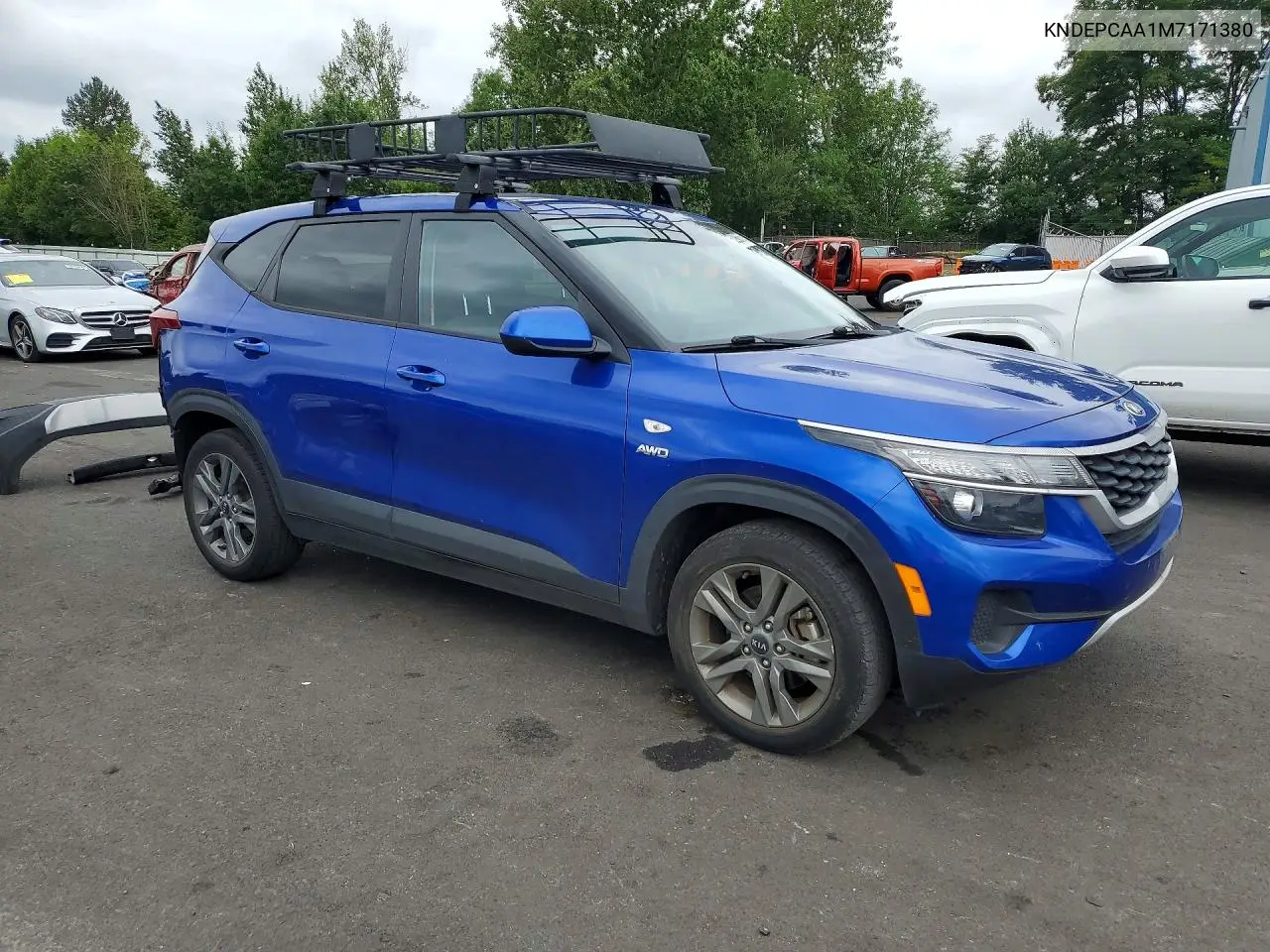 2021 Kia Seltos Lx VIN: KNDEPCAA1M7171380 Lot: 76296675