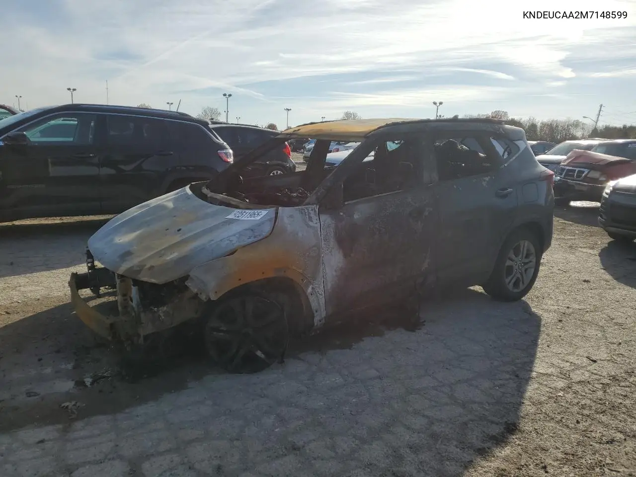 2021 Kia Seltos S VIN: KNDEUCAA2M7148599 Lot: 92511965
