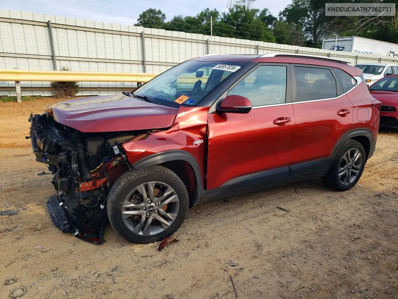 2022 Kia Seltos S VIN: KNDEUCAA7N7262731 Lot: 58957036
