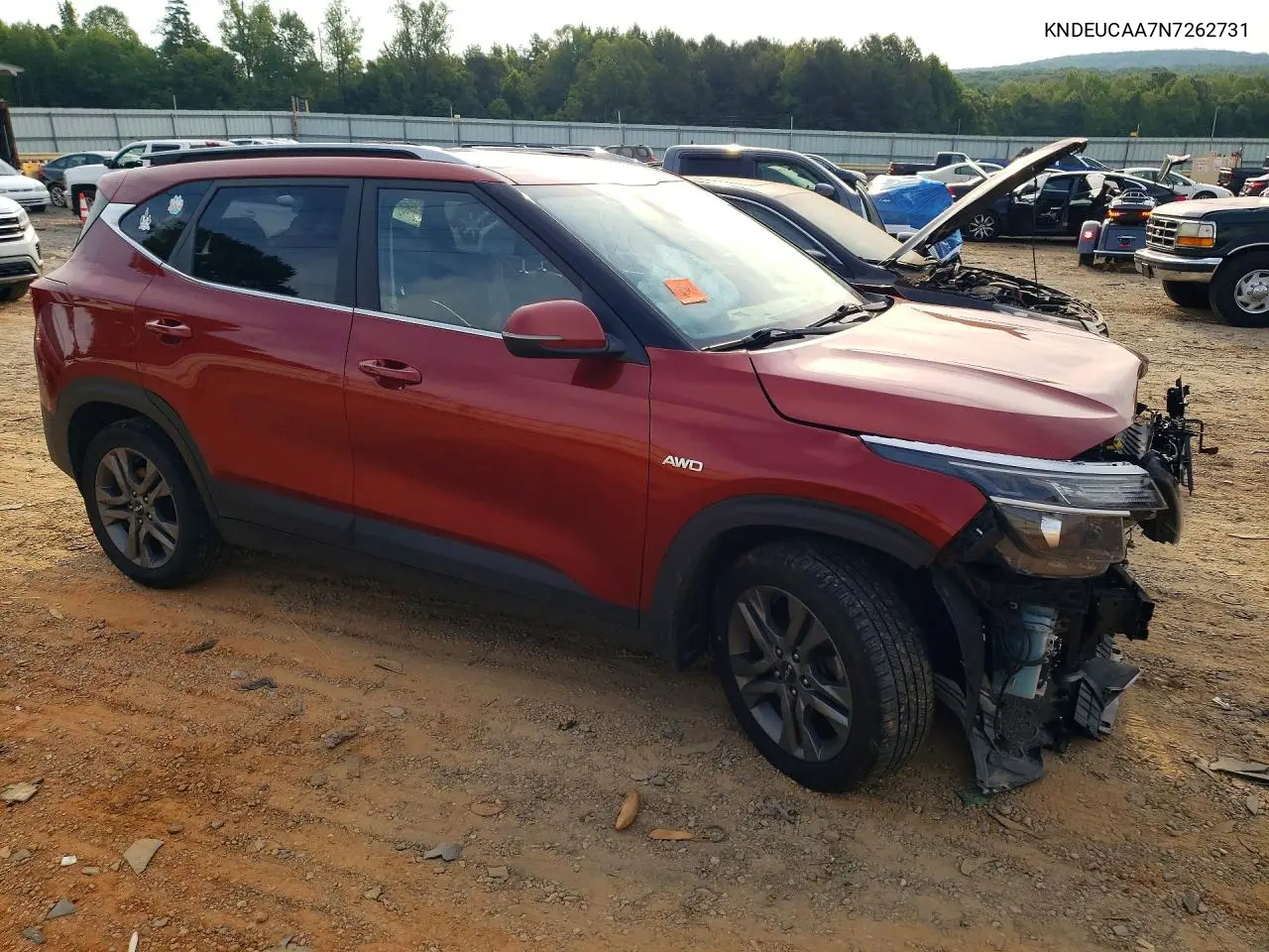2022 Kia Seltos S VIN: KNDEUCAA7N7262731 Lot: 58957036
