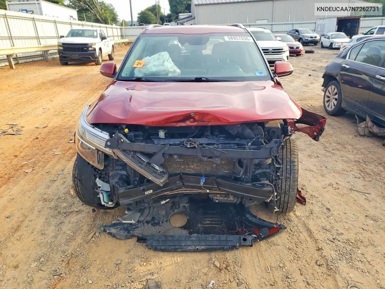 2022 Kia Seltos S VIN: KNDEUCAA7N7262731 Lot: 58957036