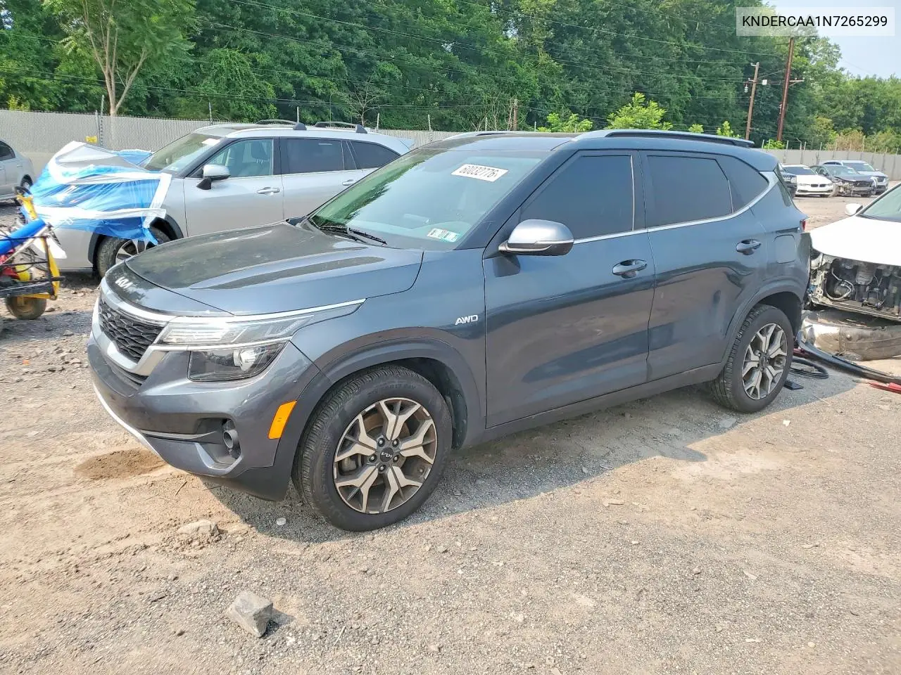 2022 Kia Seltos Ex VIN: KNDERCAA1N7265299 Lot: 60032776