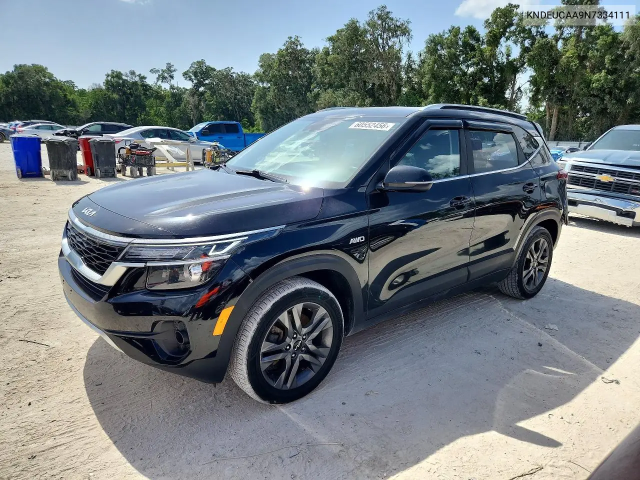 2022 Kia Seltos S VIN: KNDEUCAA9N7334111 Lot: 60552456