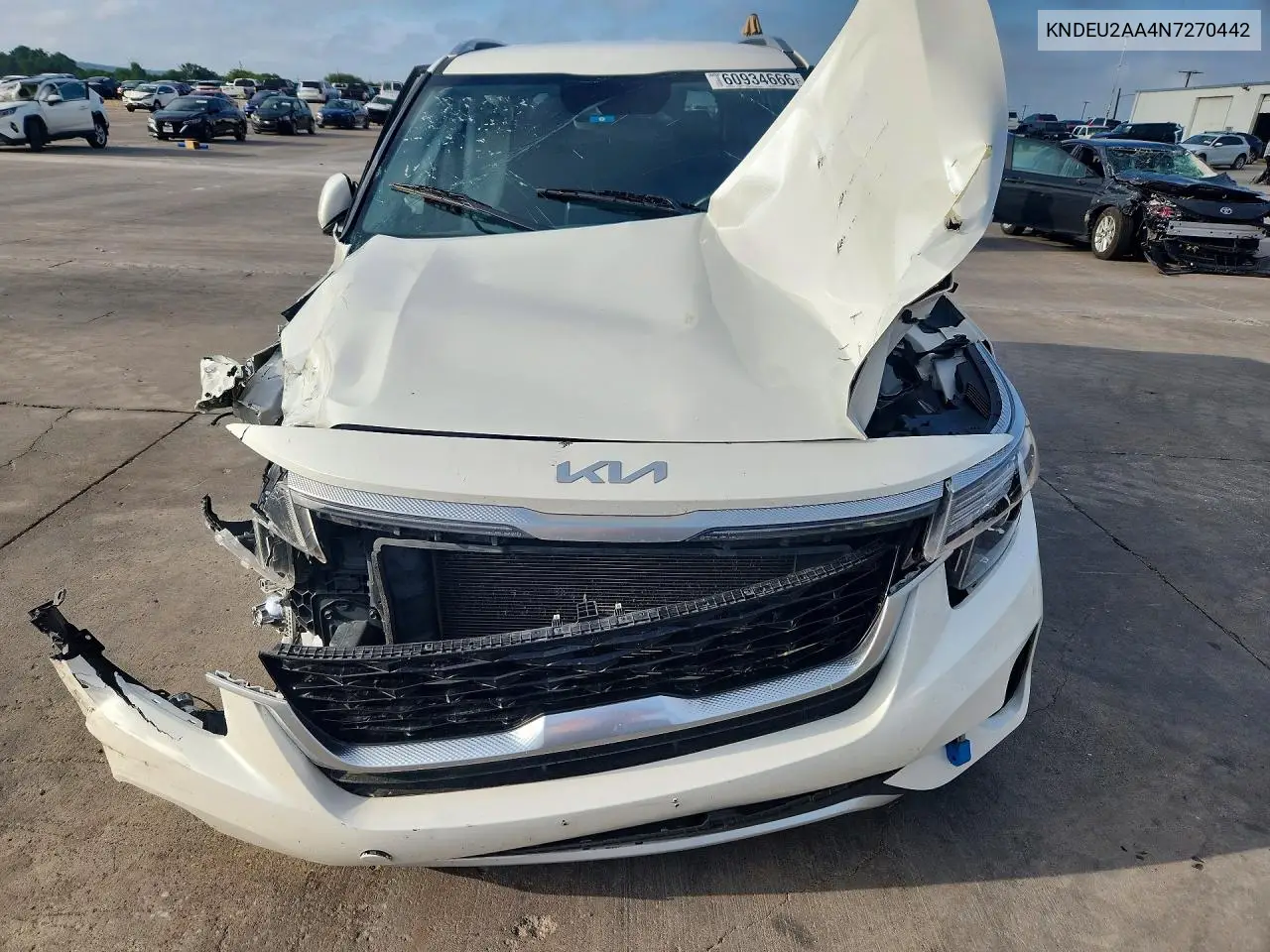 2022 Kia Seltos S VIN: KNDEU2AA4N7270442 Lot: 60934666