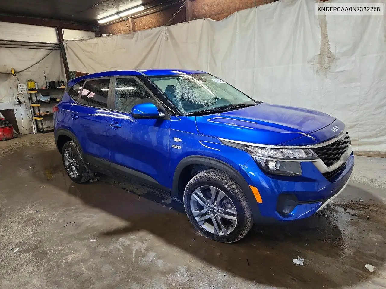 2022 Kia Seltos Lx VIN: KNDEPCAA0N7332268 Lot: 60965456