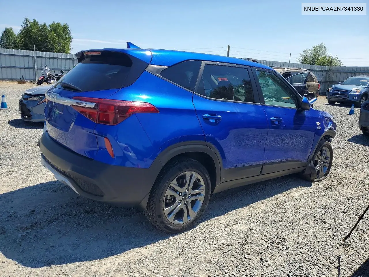 2022 Kia Seltos Lx VIN: KNDEPCAA2N7341330 Lot: 61173326