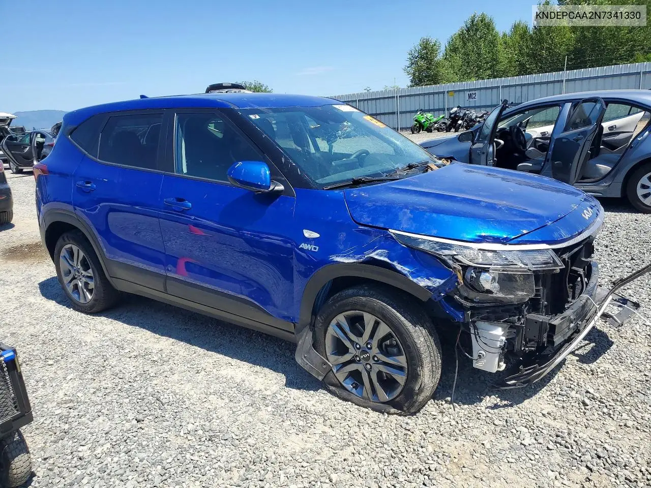 2022 Kia Seltos Lx VIN: KNDEPCAA2N7341330 Lot: 61173326