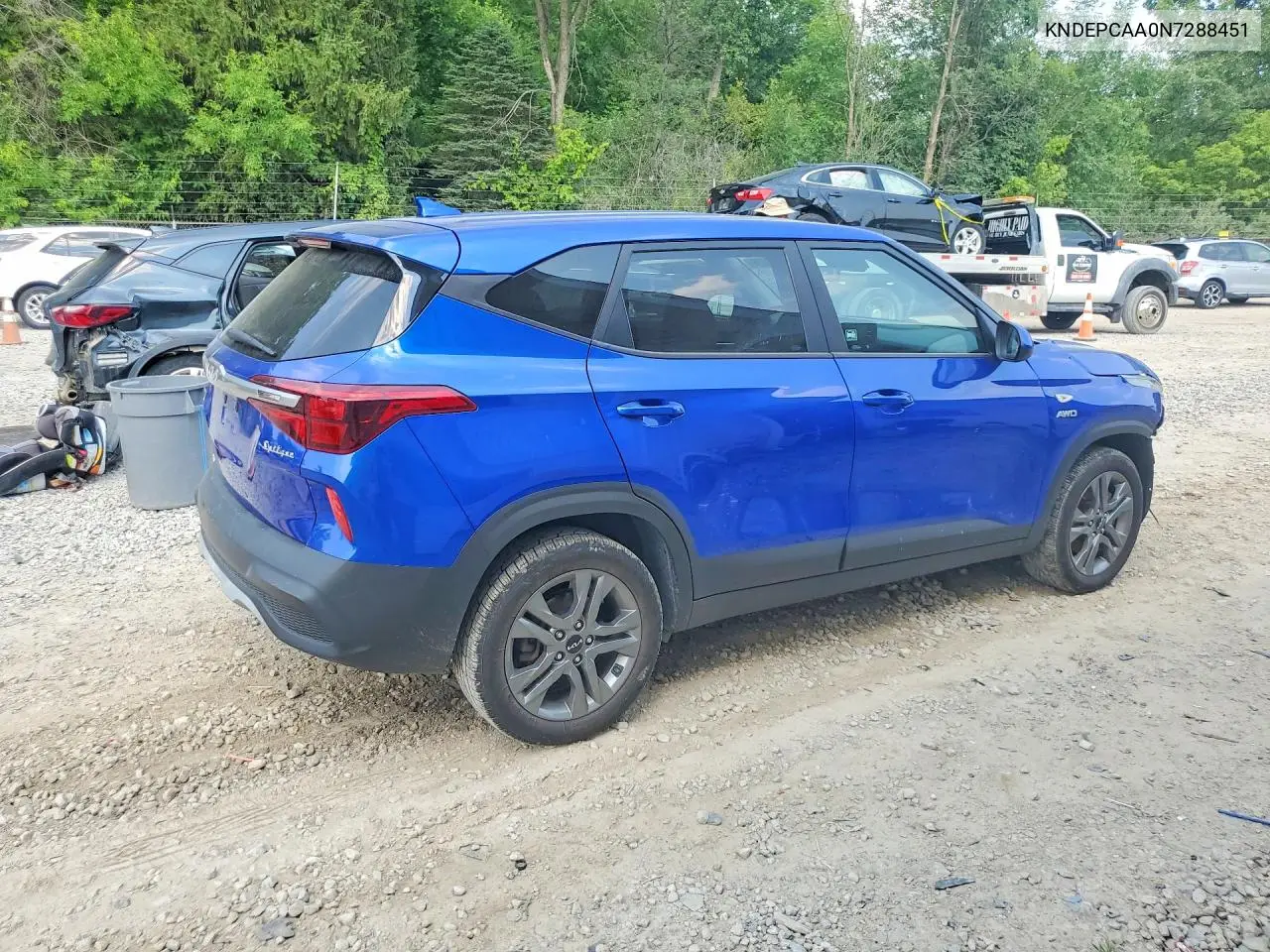 2022 Kia Seltos Lx VIN: KNDEPCAA0N7288451 Lot: 61422436
