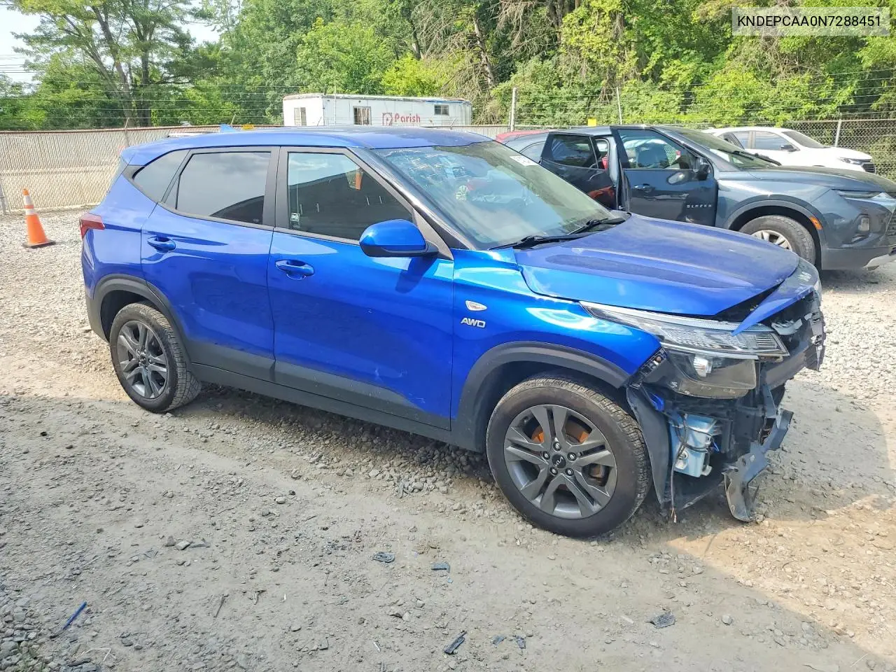 2022 Kia Seltos Lx VIN: KNDEPCAA0N7288451 Lot: 61422436