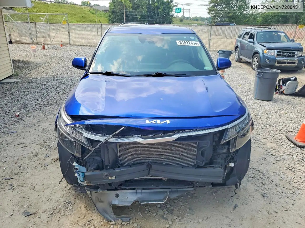 2022 Kia Seltos Lx VIN: KNDEPCAA0N7288451 Lot: 61422436