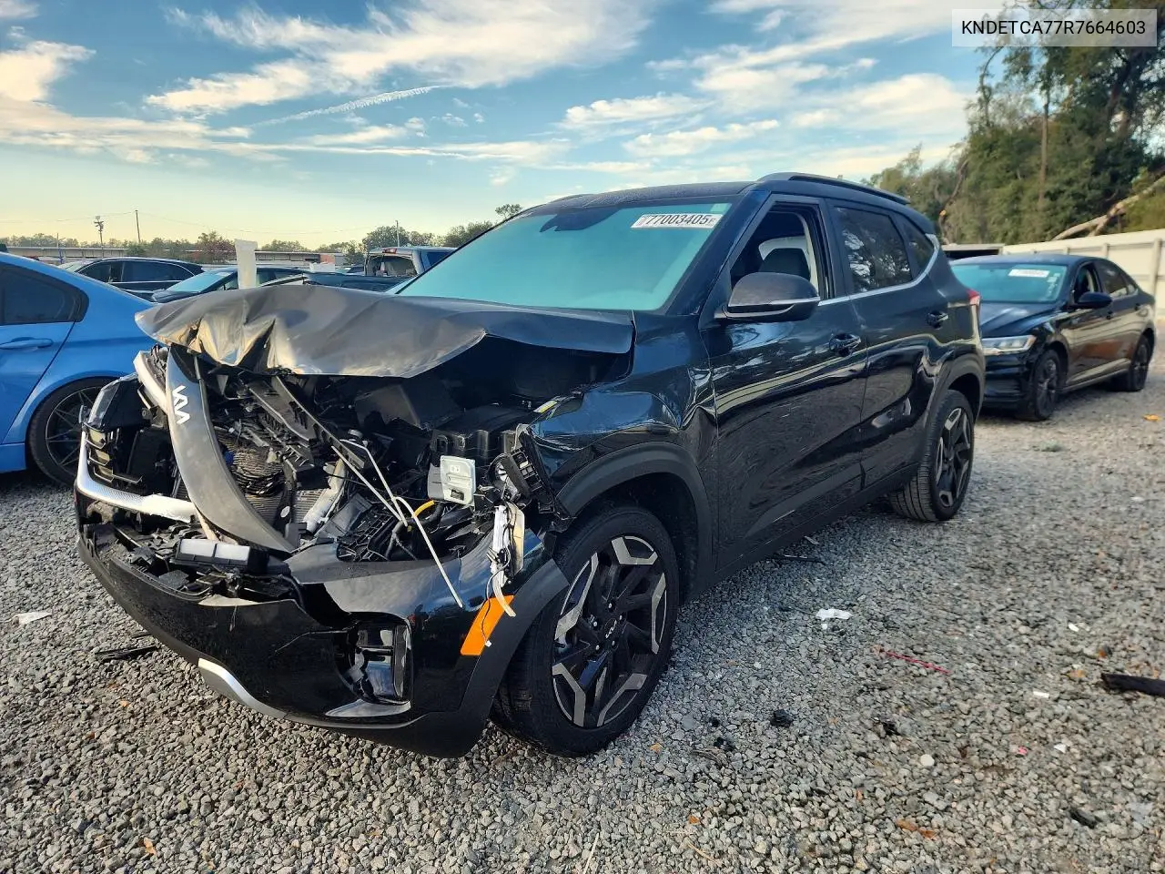2024 Kia Seltos Sx VIN: KNDETCA77R7664603 Lot: 77003405